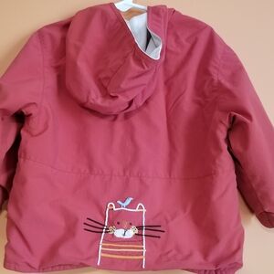 Baby mini Par Catmini Orange Reversible Jacket 3A